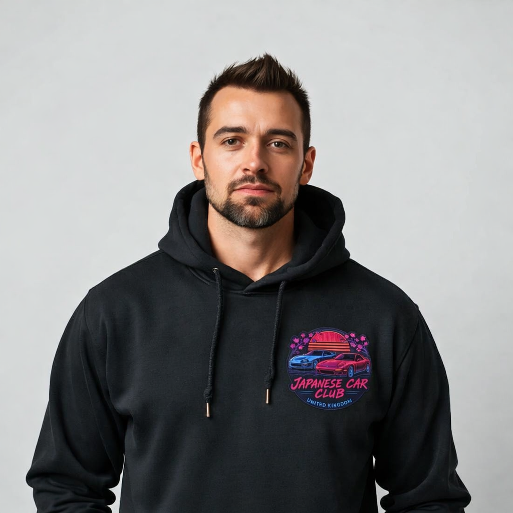 Japanese Car Club UK Hoodie - Mens (Small)