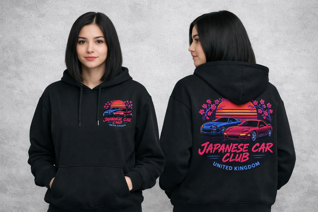 Japanese Car Club UK Hoodie - Womens (Small)